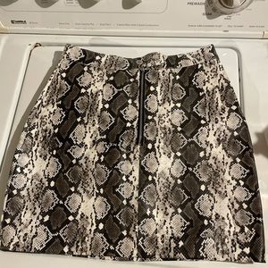 Faux snake slime skirt